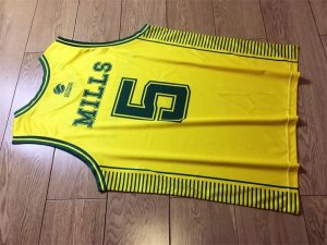 Australian Boomers 5 Patty Mills 2024 Basketball Jersey Yellow